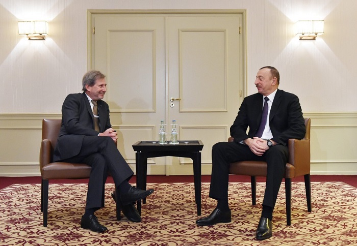 Azerbaijani president meets with EU Commissioner